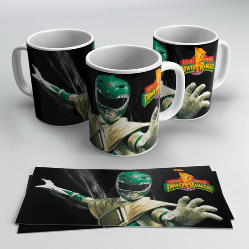 Taza Blanca 11 Oz / Power Rangers  , M04 (1 Pz)