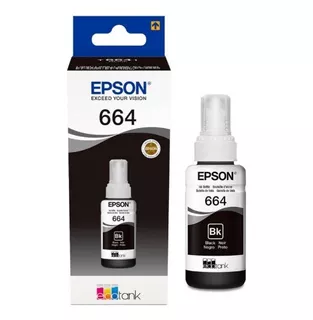 Tintas Epson T664 Negro Original Ecotank Serie L