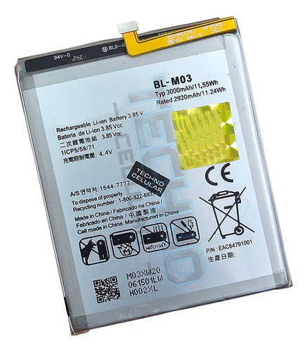 Bate Para Lg K22 - K22 Plus K22+ Bl-m03 3000mah