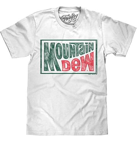 Camiseta Retro Mountain Dew | Tela Suave Al Tacto-grande, Bl