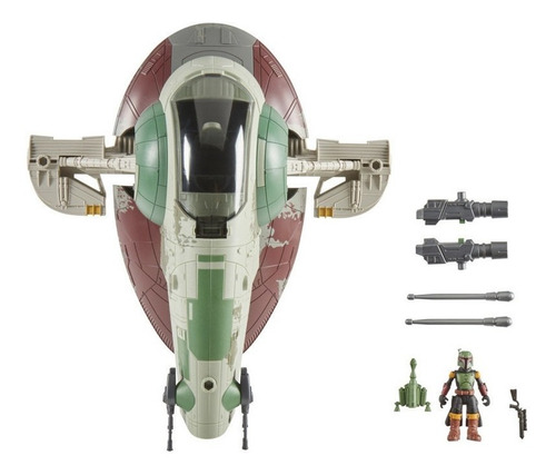 Figura Star Wars Mission Fleet Boba Fett Y Nave Estelar 6cm