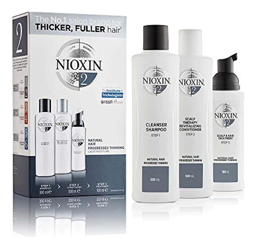 Nioxin System Kit De 2 Cabellos Para Cabello Natural, Para M