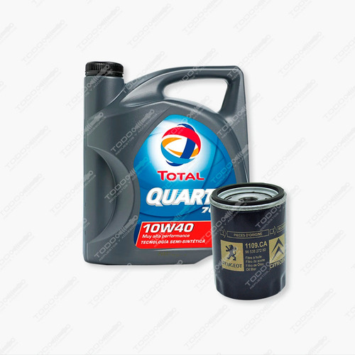 Filtro Aceite + Aceite Total Peugeot 206 2.0 Original