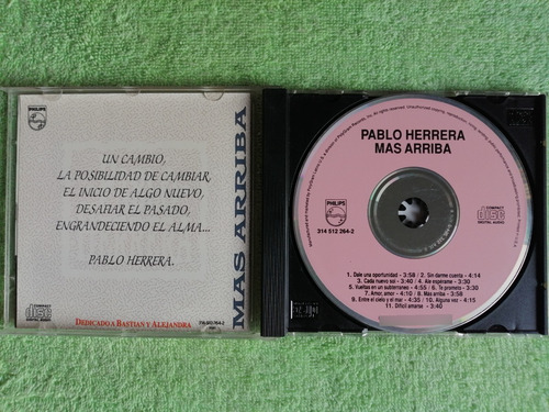 Eam Cd Pablo Herrera Mas Arriba 1992 Cuarto Album De Estudio