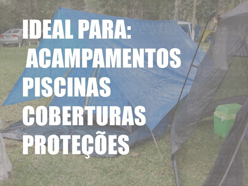 Imagem 5 de 6 de Lona 2x2 Azul Impermeavel Multi Forro Piscina Festa Telhado