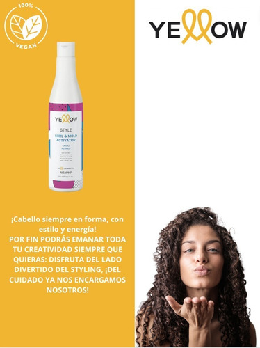Crema Activadora Para Rizos Yellow 250 Ml