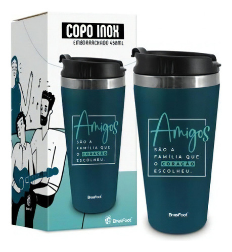 Copo Térmico Emborrachado - Resistente E Fácil De Limpar