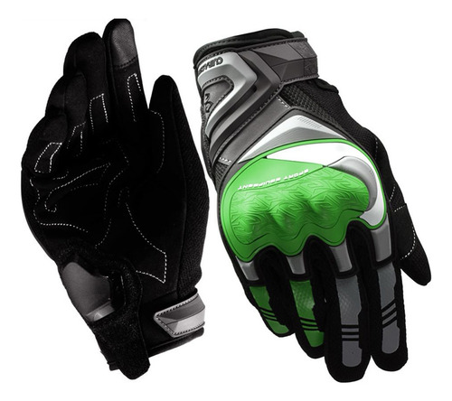 Guantes De Dedo Entero Reflectantes Con Pantalla Táctil Para Color Verde Talla G