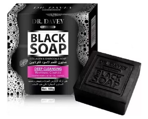 Jabón De Carbón Negro Black Soap Aclarante Control Grasa Dr