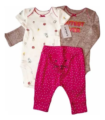 Conjunto de ropa para niña recién nacida, 3 piezas, ropa para bebé