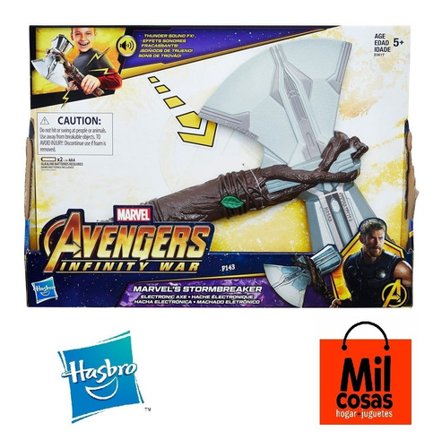 Martillo Thor Hacha Con Sonido Hasbro Avengers Milcosaslanus