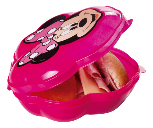 Porta Mix Minnie 350ml Licenciado Lanche Pote