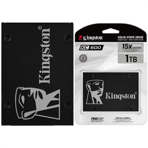 Ssd Kingston Kc600 Nand 3d Tlc, 1tb, Sata Iii, 2.5'', 7mm