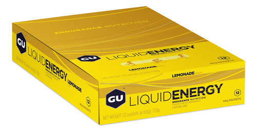 Gu Liquid Energy Sabor Lemonade Sin Cafeina 12 Pack