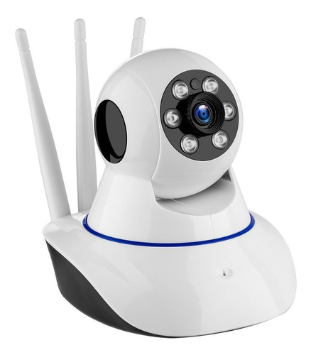 Camara Seguridad Ip Wifi Seguimiento Inteligente Interior Color Blanco