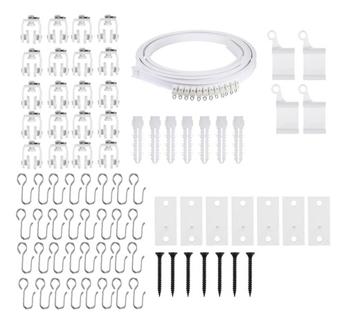 Juego De Rieles Para Cortinas Accesorios 400cm