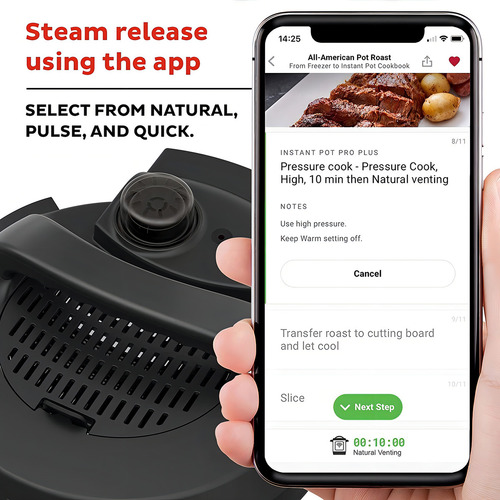 Olla A Presión Instant Pot, Pro Plus, Wi-fi, Smart, 10 En 1