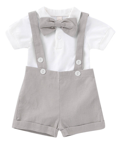 Mono B Baby Suit Para Niños, Verano, Color Liso, Estampado C