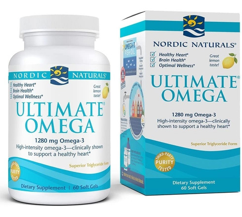 Imagen 1 de 1 de Suplemento Ultimate Omega 3 Nordic Naturals 1280mg 60cap
