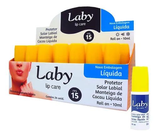 comprar Protetor Labial Manteiga De Cacau Liquida Laby 15 Fps Cu002F24un