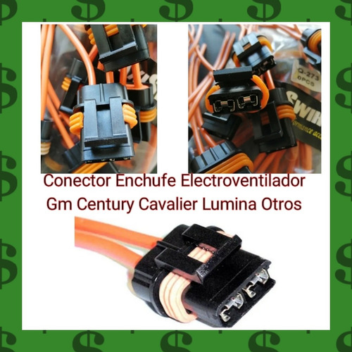 Conector Enchufe Electroventilador Gm Century Cavalier Otros