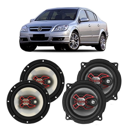 Falante Gm Vectra 2006 A 2008 Bravox 200w Rms Automotivo Kit