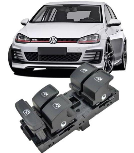 Botão Interruptor Vidro Elétrico Vw Golf 1.4 Tsi 2014 2019