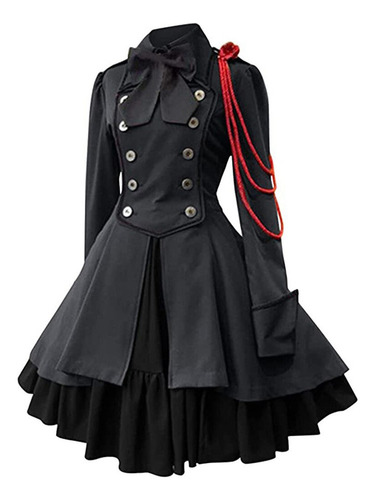 Vestido Victoriano De Cintura Kawaii Girl Gothic Lolita