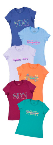 Pack De 2 Polos Jeans Sydney Cuello Redondo Mujer Algodón