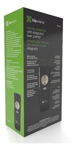 Imagen 10 de 10 de Presentador Inalámbrico C/funda Klipxtreme Kps-010 Negro