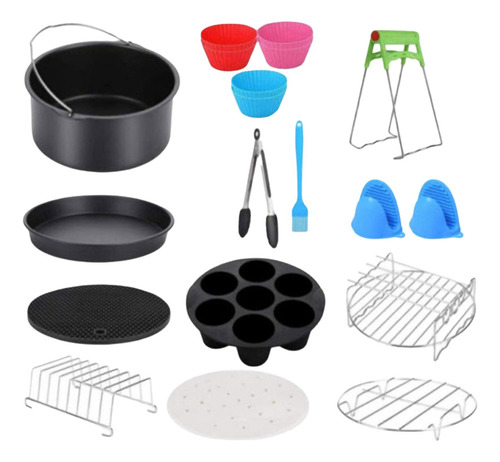 . Kit De Freidora De Aire Airfryer De 13 Piezas De 8