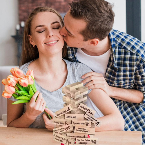 Juego Para Adultos, Juego De Torre De Bloques Supertravieso