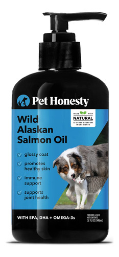 Pet Honesty - Aceite De Salmon Salvaje De Alaska Para Perros