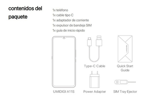 Imagen 5 de 5 de Umidigi A11s 4gbram/32gb Gratis Micro Sd 32gb+audífonos