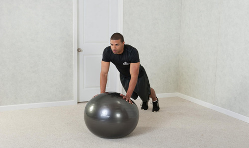 Black Mountain Products, Pelota De Estabilidad De Nivel Pro. Color Azul / Patchwork