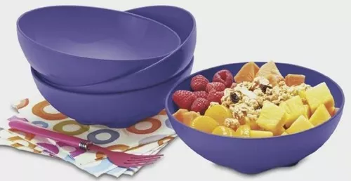 Platos Hondos Floresta Tupperware 700ml Set 4 Piezas