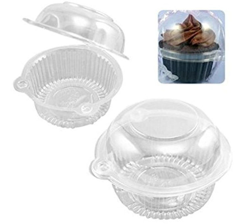 Hewnda 50 Unidades Plastico Individual Individual Cupcake M