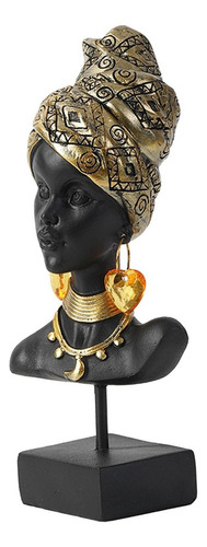 Mujer Africana Estatua Africana Tribal Dama Estatuilla Arte