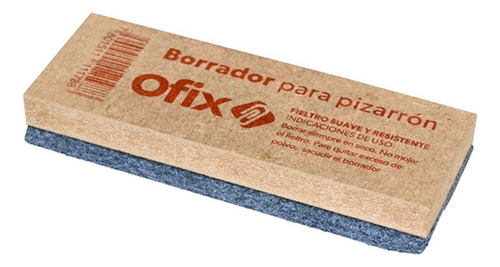 Borrador Para Pizarron Blanco Ofix Madera Fieltro Resistente