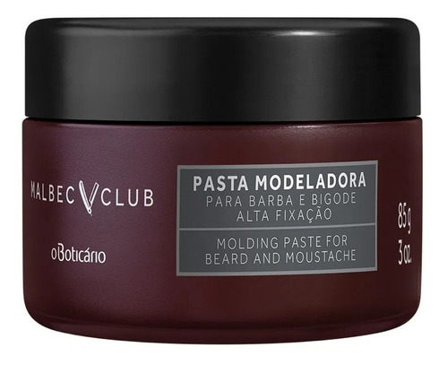 Malbec Club Pasta Modeladora Barba/bigode 85g