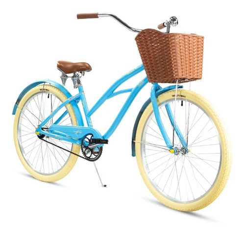 Bicicleta Turbo Clasica R26 Calidad Aluminio Mujer Moderna Color Azul/Aqua Tamaño del cuadro M