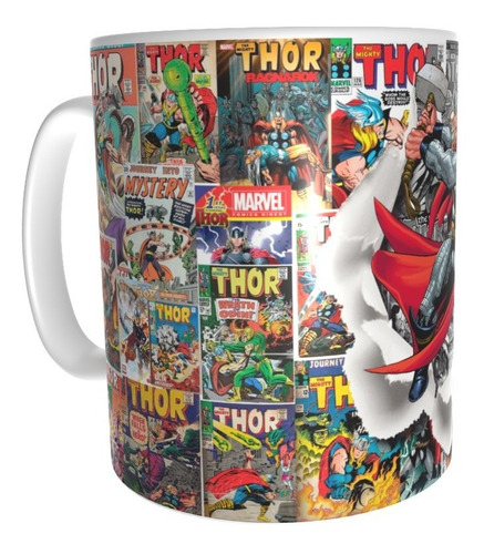 Imagen 1 de 3 de Taza Comics Coleccionable Thor Dios Del Trueno Vengadores#12
