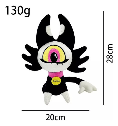 Hazbin Hotel Keekee Muñeca Peluche Juguete Niños Regalo 28cm