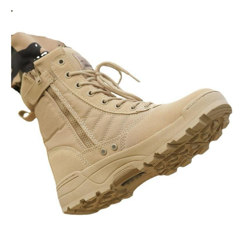 Bota Swat Táctica Militar Caza Coyote-negro Airsoft