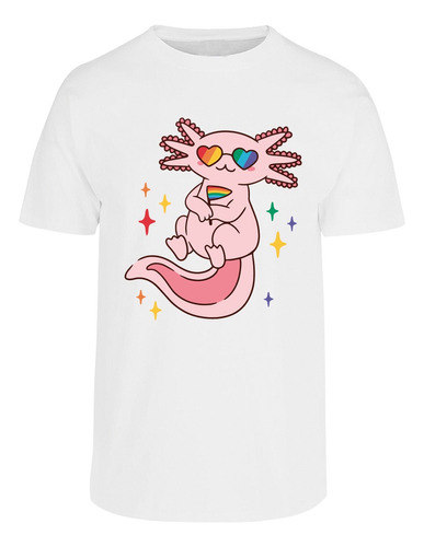 Playera Unisex -pride Axolotl Ajolote