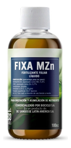 Fixa Mzn Fertilizante Liquido 100ml Ecomambo - Ramos Grow