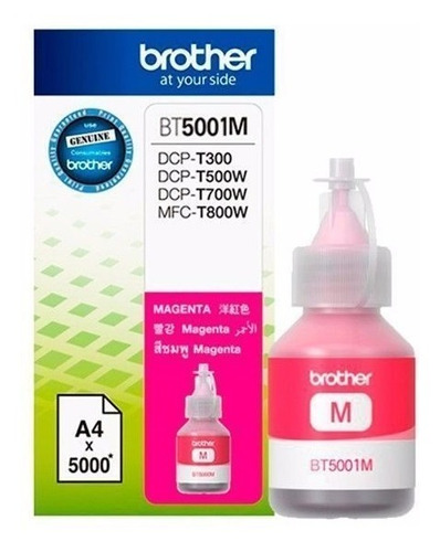 Imagen 3 de 5 de Tinta Brother Bt6001 Bt5001 Impt300 T500 T700 Combo Orig