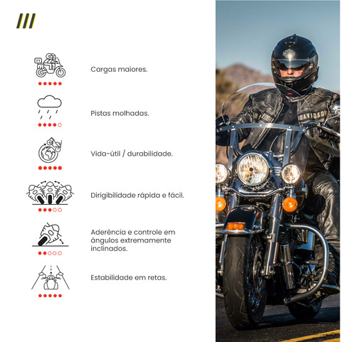 Pneu Dianteiro Mitas Custom Force 130/90-16 73h