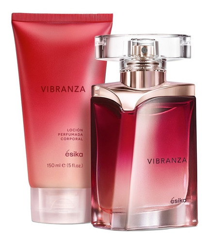 Imagen 1 de 4 de Set Perfume De Mujer + Loción Perfumada Vibranza-esika