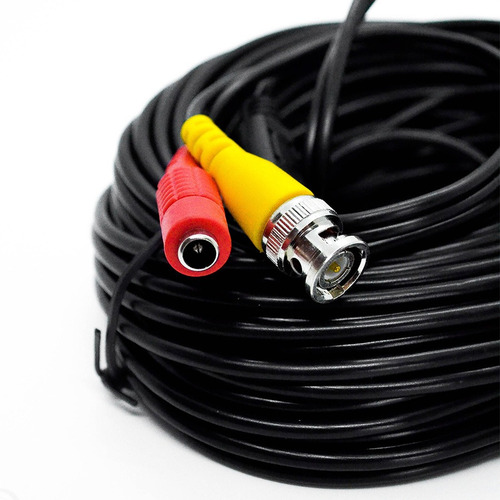 Imagen 5 de 10 de Cable Armado Con Fichas De Alimentación Y Video 20m Pv20